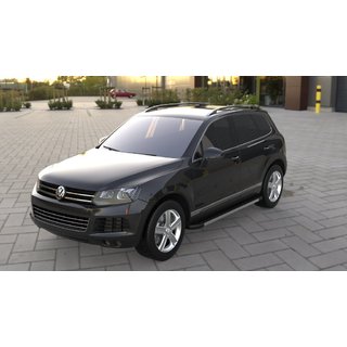 Pedane Laterali Duru (2 pz, Alluminio) Volkswagen Touareg 2010-2018 foto 3