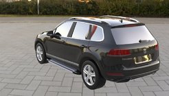 Volkswagen Touareg 2010-2018 Pedane Laterali Rainbow (2 pz, Alluminio) foto 2