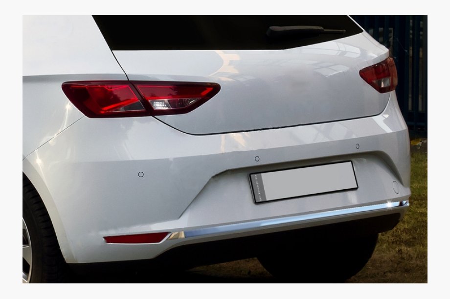 Seat Leon 2013-2020 Modanatura paraurti posteriore acciaio inox Image