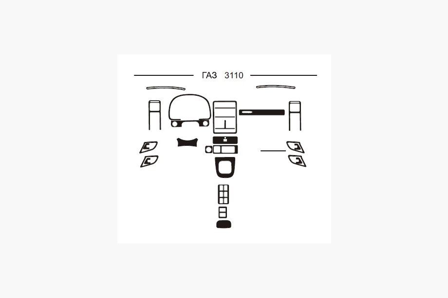 GAZ-31 1981-1992 Coperture cruscotto (Hartman) Image