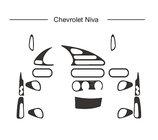 Chevrolet Niva 1998-2020 Coperture cruscotto (Hartman) Carbonio foto 1
