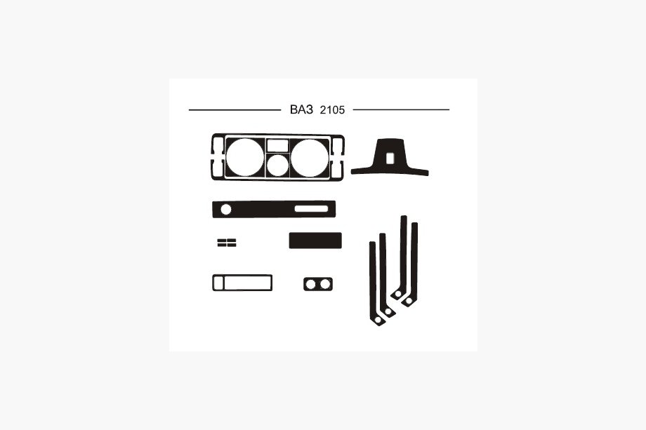 VAZ 2105 1980-2010 Coperture cruscotto (Hartman) Image