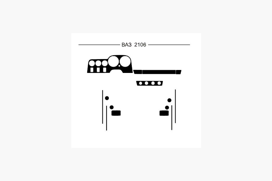 VAZ 2106 1976-2006 Coperture cruscotto (Hartman) Image