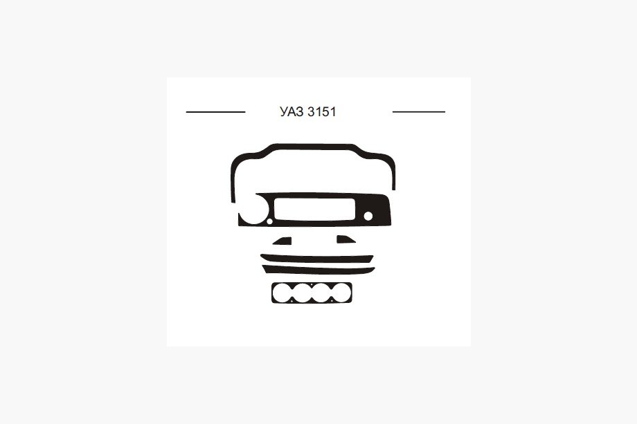 UAZ 3151 1985–2003 Coperture cruscotto (Hartman) Image