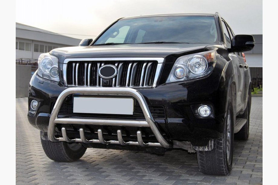 Toyota Land Cruiser Prado 150 2009-2023 Paraurti Anteriore WT003 (Acciaio Inox) Image