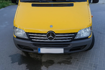 Mercedes Sprinter W901/902/903/904/905 1995–2006 Cornici cromate per telaio griglia anteriore (2002-2006, 5 pezzi, acciaio inox) foto 3