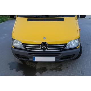 Cornici cromate per telaio griglia anteriore (2002-2006, 5 pezzi, acciaio inox) Mercedes Sprinter W901/902/903/904/905 1995–2006 foto 3