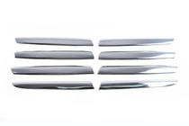 Nissan Qashqai 2007-2010 Coperture griglia anteriore (8 pz, acciaio inox) Carmos - Acciaio Inox Turco foto 2