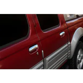 Coperture Maniglie Porta Cromate (4 pz, Acciaio Inox) Nissan NP300 1999-2015 foto 1