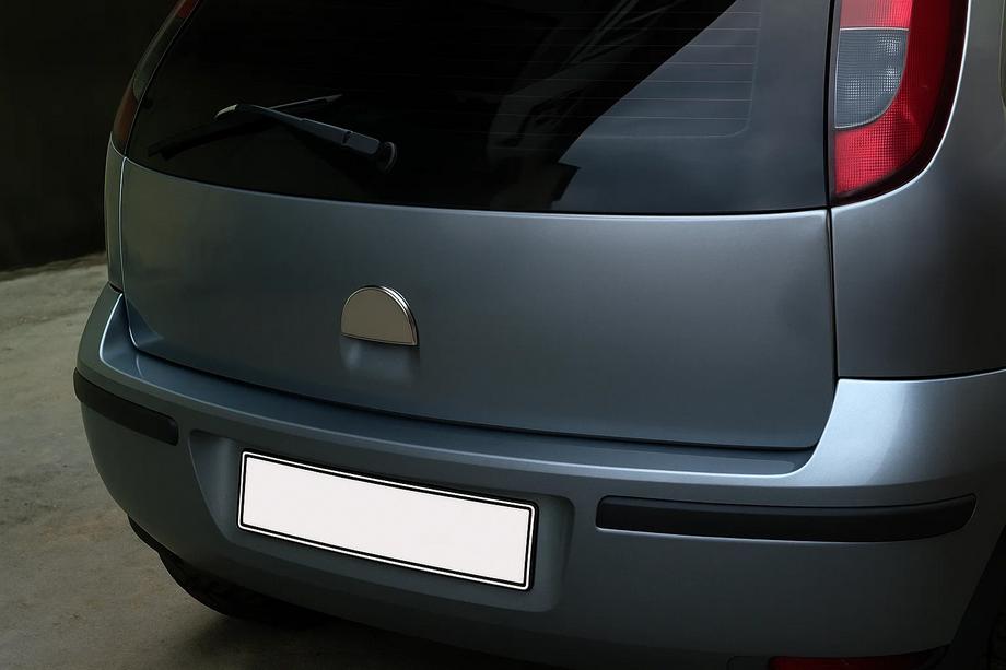 Opel Corsa C 2000-2006 Cover maniglia portellone cromata (acciaio inox) Carmos - Acciaio Inox Turco Image