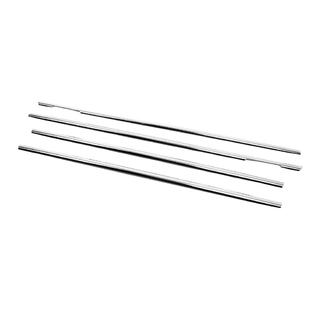 Cornici esterne finestrini acciaio inox (4 pz) foto 4