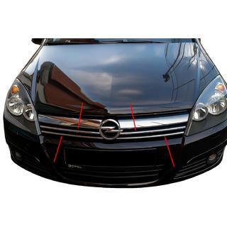 Coperture Griglia Cromate (4 pz, Acciaio Inox) Opel Astra H 2004-2013 foto 1