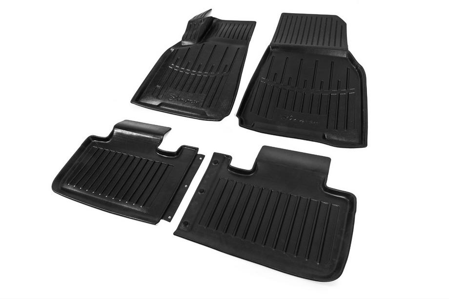 Tesla Model Y 2020- Tappetini in gomma Stingray 3D (4 pz, poliuretano) Foto 2