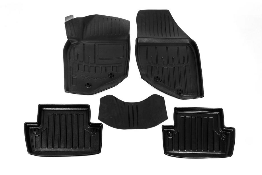 Volvo S60 2000-2009 Tappetini in gomma Stingray 3D (5 pz, poliuretano) Image