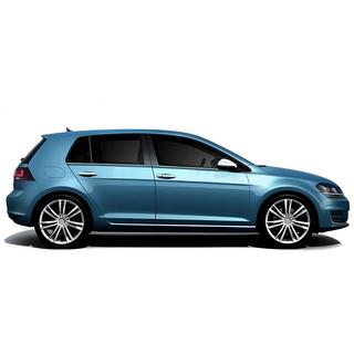 Modanature inferiori finestrini Black Chrome (4 pz, acciaio inox) Volkswagen Golf 7/E-Golf 2012-2020 foto 3