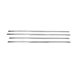 Modanature inferiori finestrini Black Chrome (4 pz, acciaio inox) foto 2