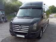 Volkswagen Crafter 2006-2016 Visiera parabrezza su telaio V2 (nero lucido, 5mm) foto 15