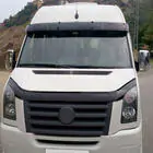 Volkswagen Crafter 2006-2016 Visiera parabrezza su telaio V2 (nero lucido, 5mm) foto 6