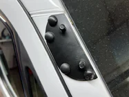 Volkswagen Crafter 2006-2016 Visiera parabrezza su telaio V2 (nero lucido, 5mm) foto 5