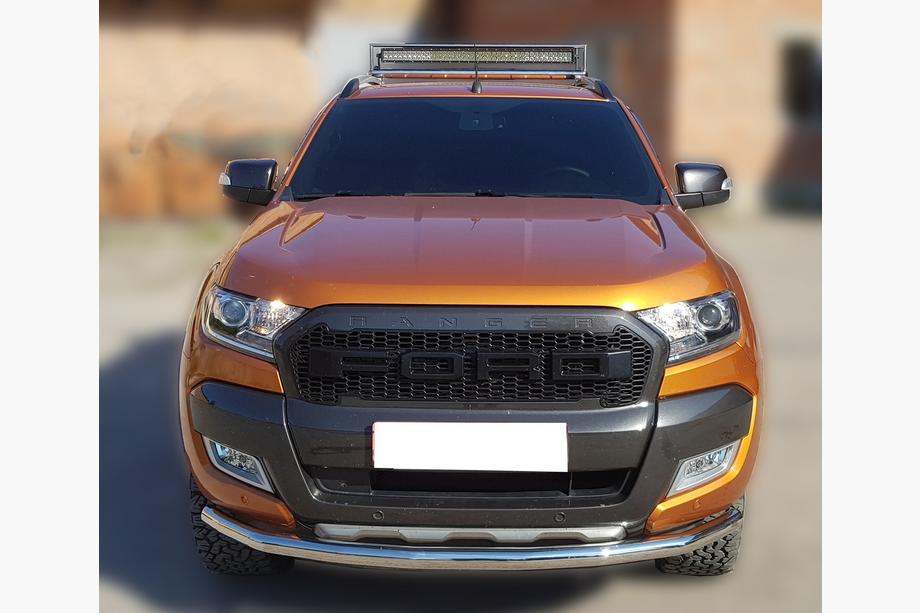 Ford Ranger 2011–2022 Protezione anteriore Texas per 2015+ (76mm, acciaio inox) Foto 1