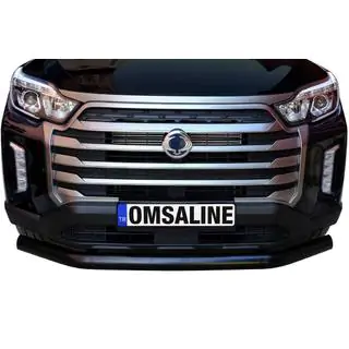 Protezione anteriore Texas (76mm, nero) SsangYong Musso ІІ 2018- foto 3