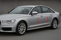 Audi A6 C7 2011-2017 Modanature Porte Cromate (6 pz) foto 1