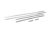 Audi A6 C7 2011-2017 Modanature Porte Cromate (6 pz) foto 4