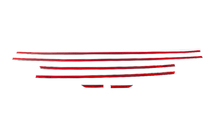 Audi A6 C7 2011-2017 Modanature Porte Cromate (6 pz) foto 5