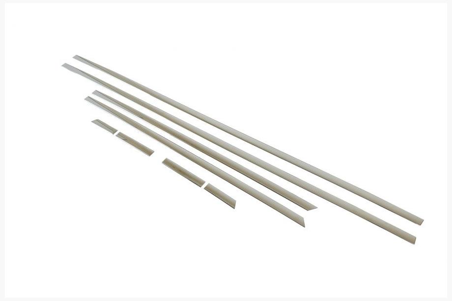 Audi A6 C8 2018–2025 Modanature Porte Cromate (8 pz) Image