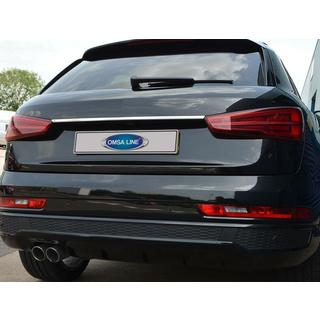 Modanatura cromata sopra la targa (acciaio inox)