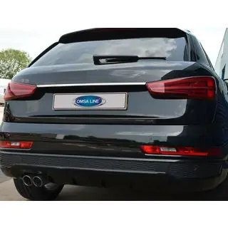 Modanatura cromata sopra la targa (acciaio inox) Audi Q3 2011-2019