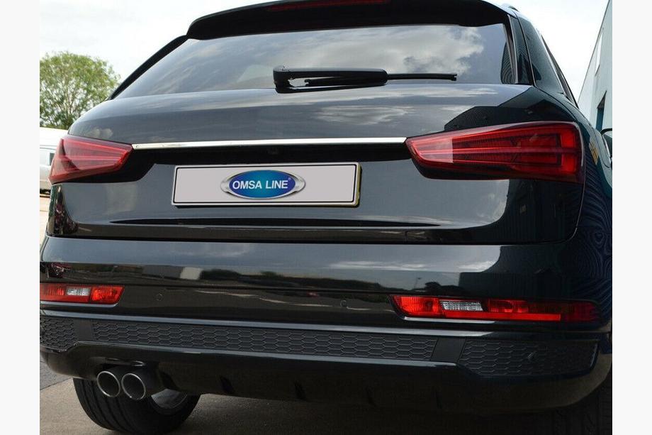 Audi Q3 2011-2019 Modanatura cromata sopra la targa (acciaio inox) Image