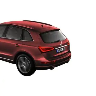 Modanatura cromata sopra la targa (acciaio inox)