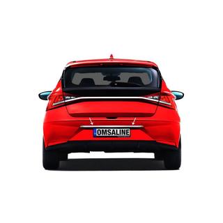 Modanatura cromata sopra targa OmsaLine (acciaio inox) Hyundai I-20 2020- foto 1