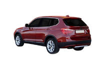 BMW X3 F25 2011-2018 Modanatura in acciaio inox sopra la targa foto 1