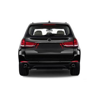 Modanatura in acciaio inox sopra la targa BMW X5 F15 2013-2018 foto 1