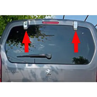Coperture per cerniere porte posteriori (2 pz, acciaio inox) foto 1