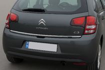 Citroen C-3 2009–2016 Bordo inferiore cofano bagagliaio acciaio inox OmsaLine foto 1