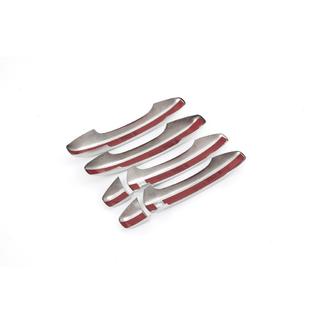 Coperture Maniglie Porta Cromate (4 pz, Acciaio Inox) foto 3