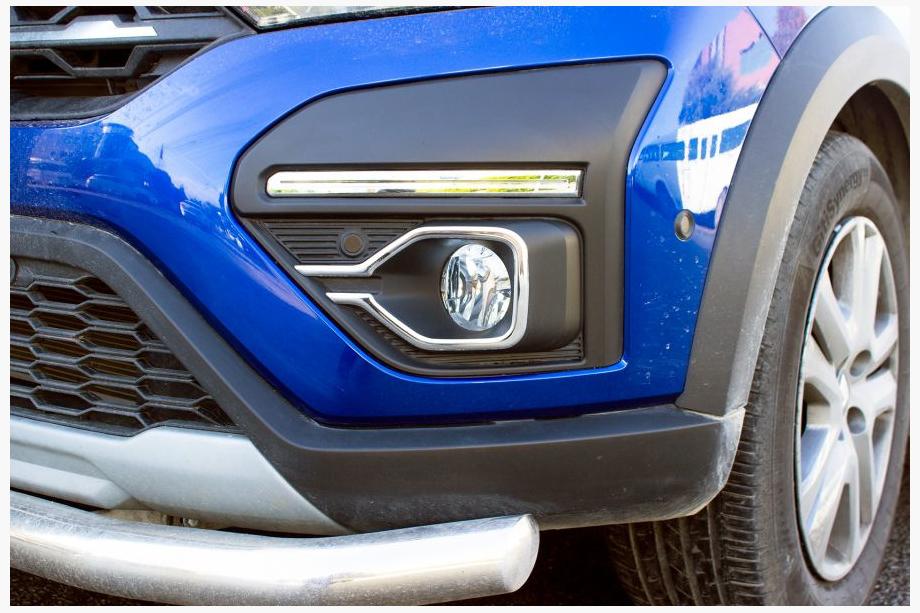 Dacia Jogger 2022- Coperture cromate per fendinebbia (2 pz, acciaio inox) Image