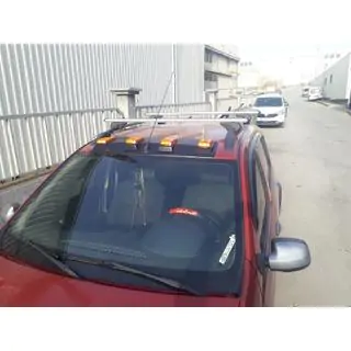 Visiera Parabrezza (LED, Nero Opaco) Dacia Sandero 2007-2013 foto 1