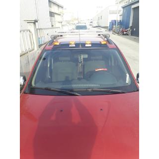 Visiera Parabrezza (LED, Nero Opaco) Dacia Sandero 2007-2013 foto 3