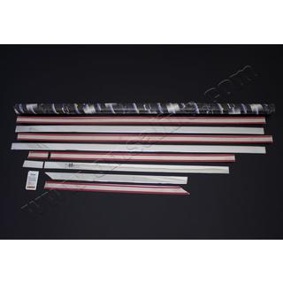 Set modanature inferiori finestrini acciaio inox foto 2