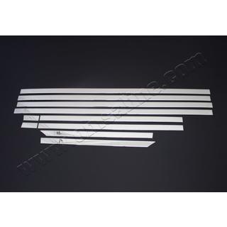 Set modanature inferiori finestrini acciaio inox foto 3