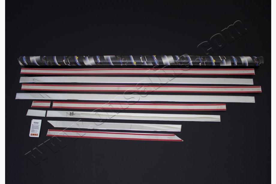 Peugeot Boxer 2006-2025 Set modanature inferiori finestrini acciaio inox Foto 2