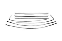 Fiat Tipo Cross 2021- Kit completo cornici finestrini acciaio inox foto 2