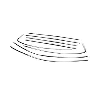 Kit completo cornici finestrini acciaio inox foto 3