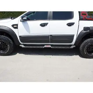 Pedane laterali Dakar V2 senza LED (2 pz, metallo) foto 4