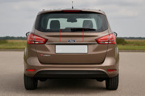 Ford B-Max 2012-2017 Modanatura cromata sopra la targa (acciaio inox) foto 1