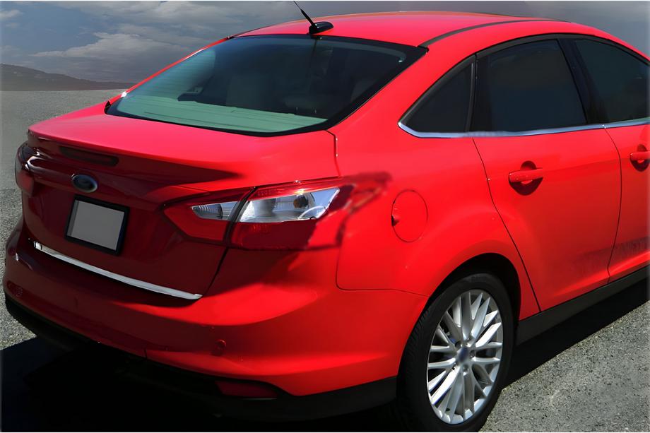 Ford Focus III 2011-2017 Modanatura bagagliaio 2015-2017 (Berlina, acciaio inox) Image